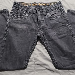 Rock Revival Jeans, 32x32 Black